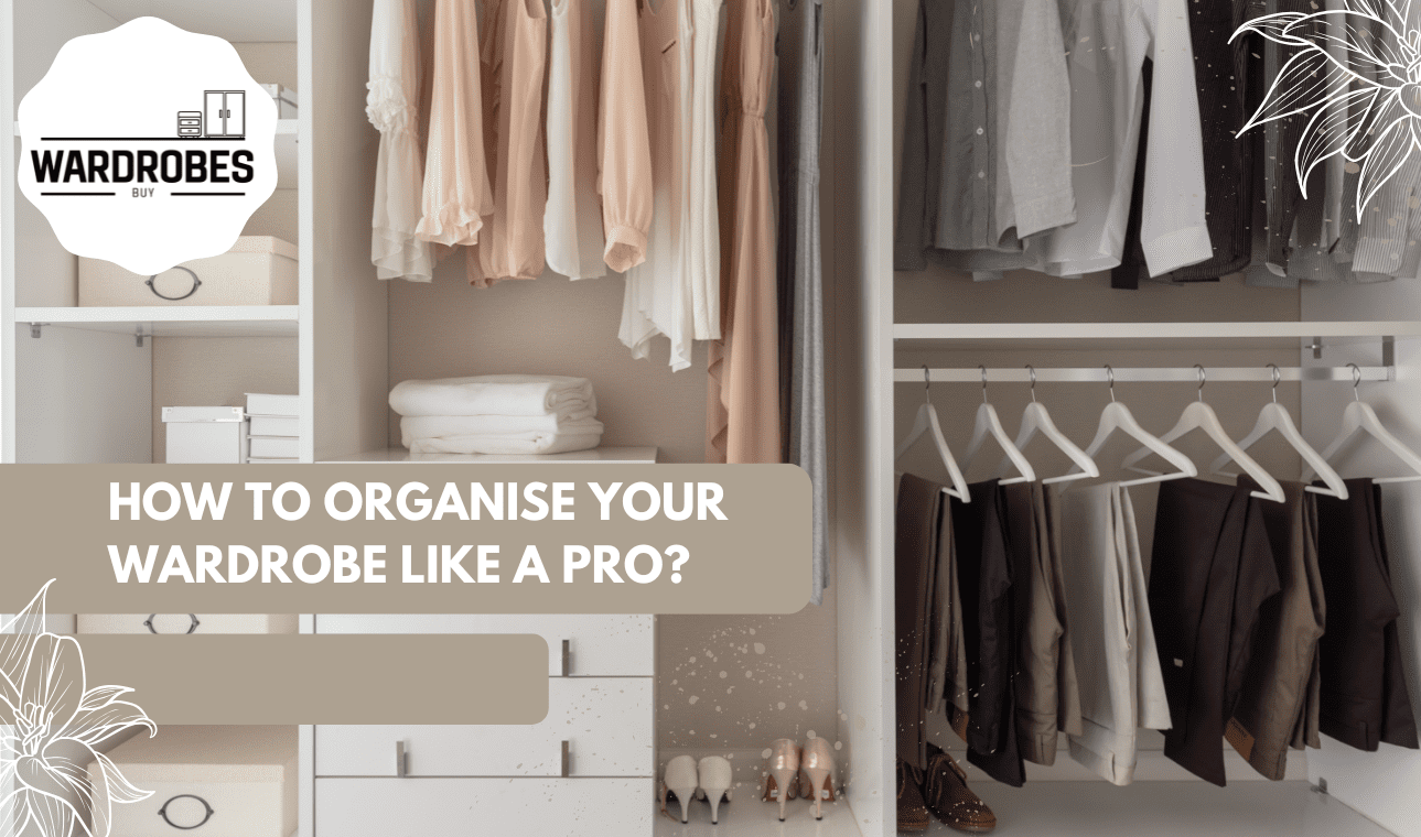 featured image of organised wardrobe with hanging and folded clothes