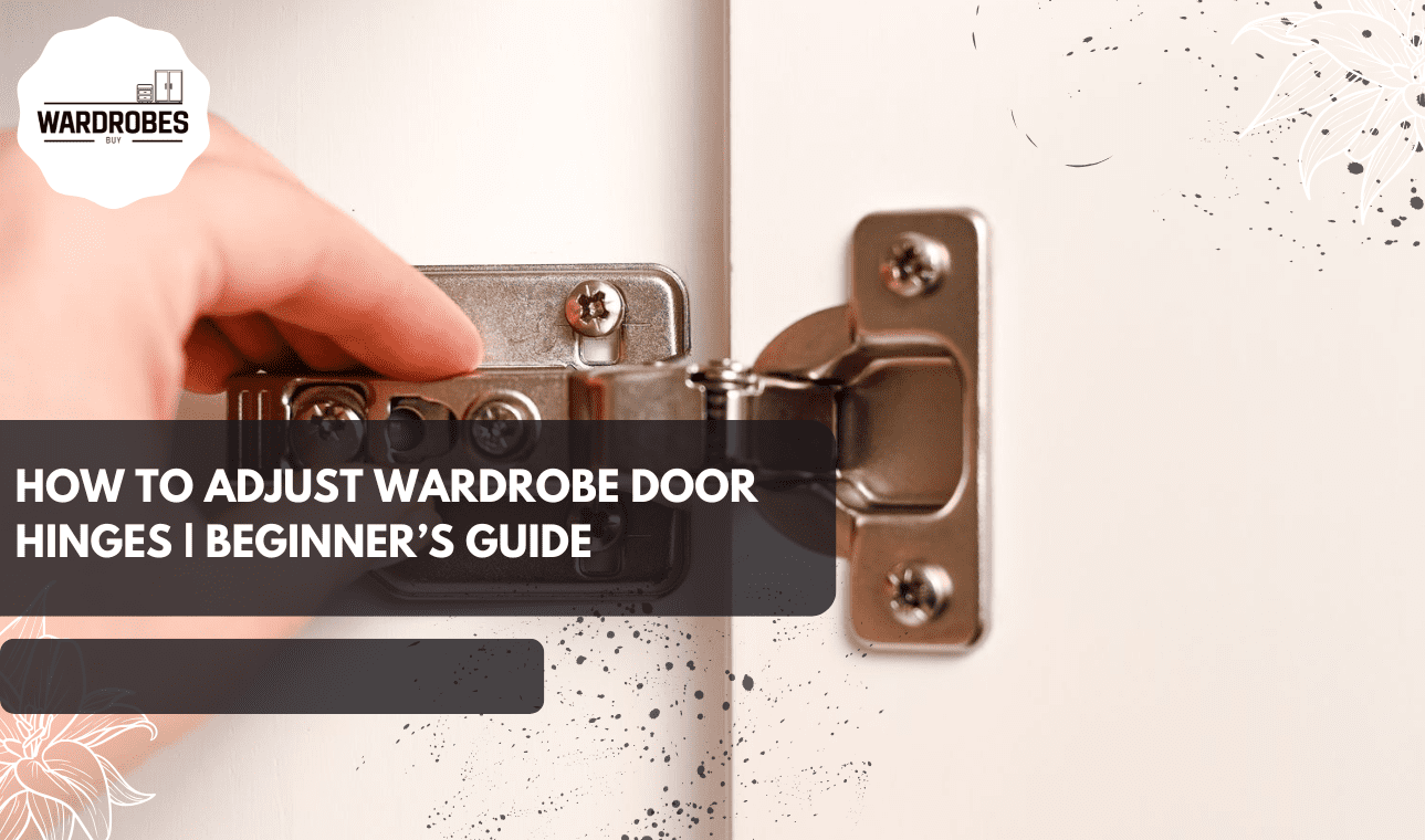 how to adjust wardrobe door hinges using concealed hinge screws.