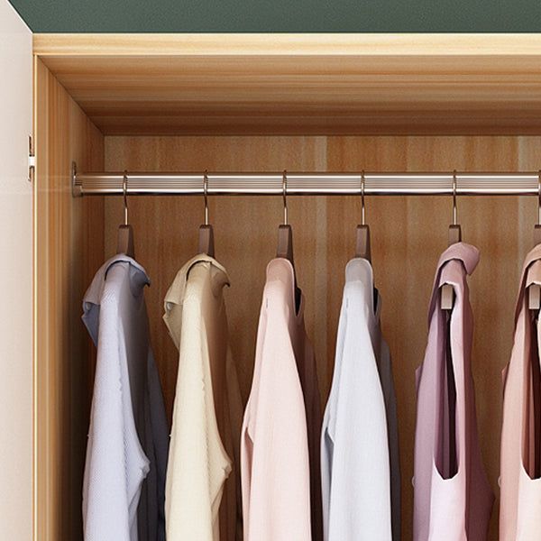 properly aligned wardrobe doors after adjusting wardrobe door hinges.