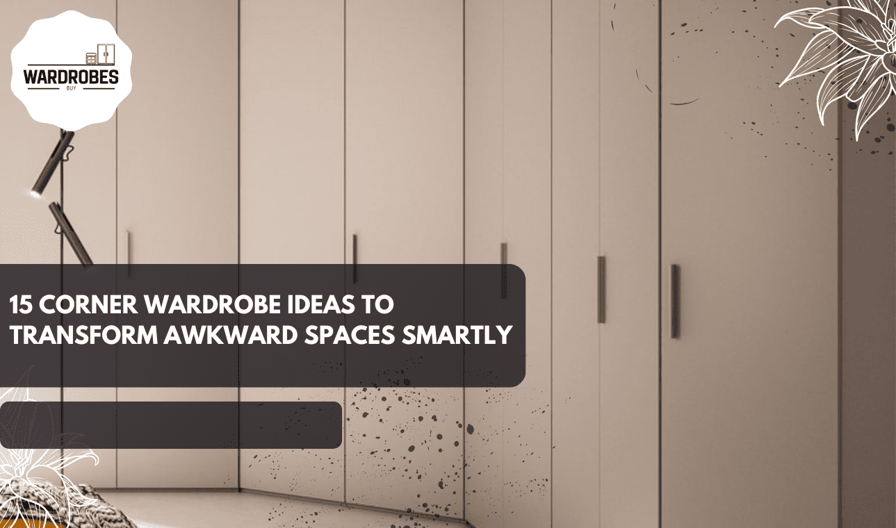 Corner wardrobe ideas showcasing a modern fitted corner wardrobe that transforms awkward bedroom spaces smartly.